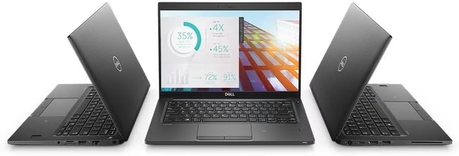 Dell Latitude 7380 Laptop 13.3" Full HD Intel Core i7-7600U 3.9GHz 8GB RAM 256GB Solid State SSD, HDMI, WiFi, Windows 10 Pro 64