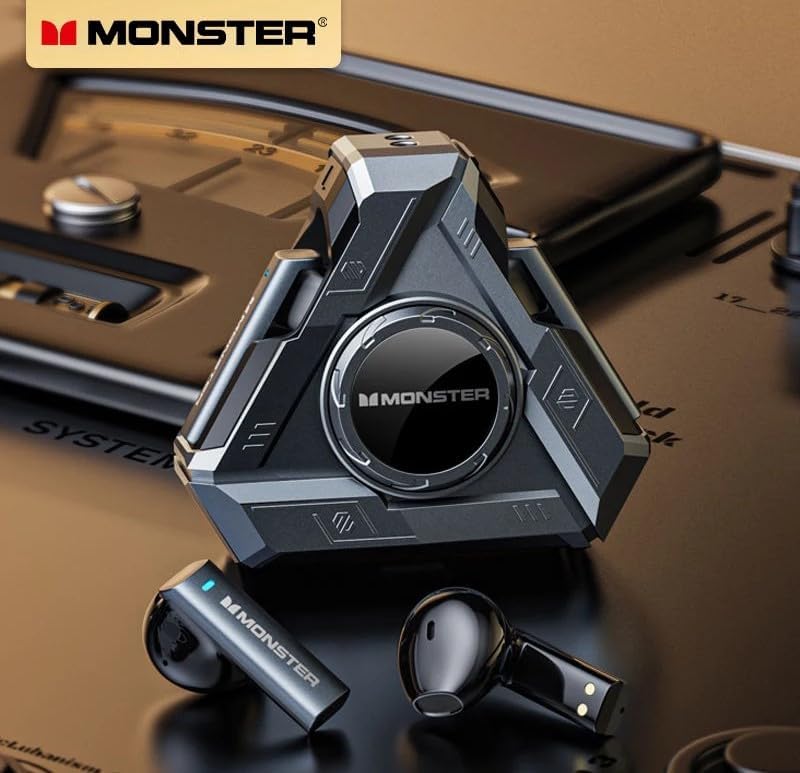 NEW MONSTER XKT22 Gaming Earphones TWS Wireless Bluetooth 5.4 Headphones Unique Design Sports Noise Reduction Earbuds With Mic