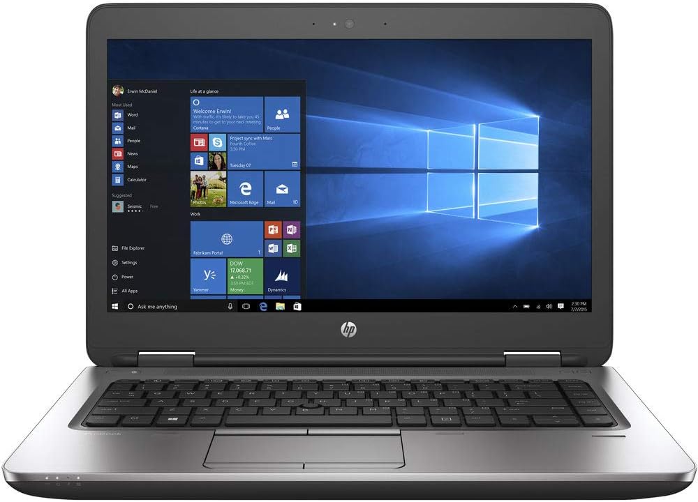 HP ProBook 650 G3 Business Laptop: 15.6", Intel Core i7-7600U, 256GB SSD, 8GB DDR4, Backlit Keyboard, Windows 10