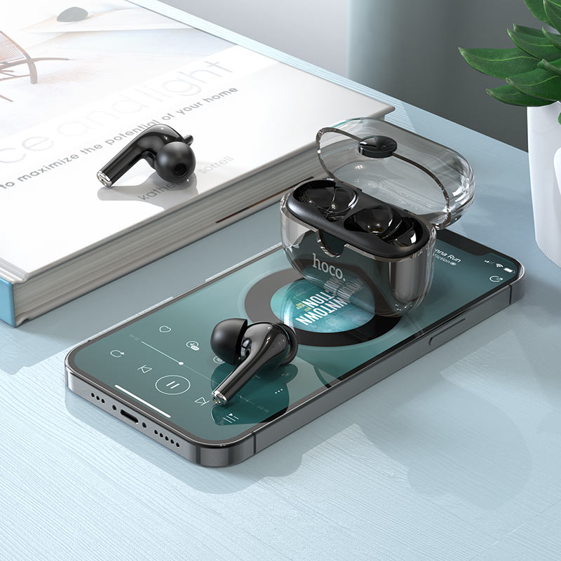 EW22 Cantante, TWS wireless headset, BT v5.3, dual-mic ENC noise reduction, 30mAh headset battery for 4 hours of calls and music, 150 hours of standby, with 300mAh charging case.